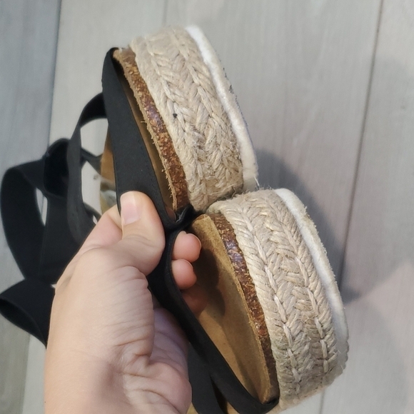 Steve Madden Women Elastic Strappy Platform chunky sandals shoes sz 9 - Picture 5 of 12